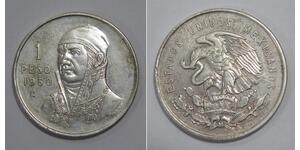 1 Peso 墨西哥 銀 