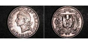 1 Peso 多明尼加 銀 