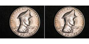 1 Peso 菲律宾 銀 Douglas MacArthur (1880 - 1964) 