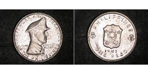 1 Peso 菲律宾 銀 Douglas MacArthur (1880 - 1964) 