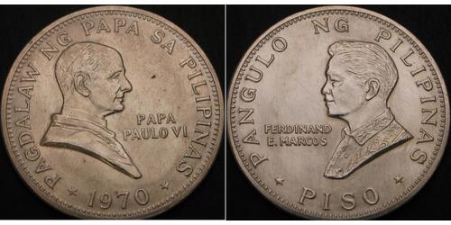 1 Peso 菲律宾 銀 