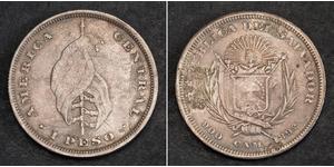 1 Peso 萨尔瓦多 銀 