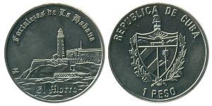 1 Peso Cuba (1898 - ) 銅/镍 