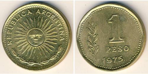 1 Peso 阿根廷 黃銅 