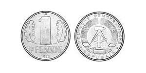 1 Pfennig República Democrática Alemana (1949-1990) Aluminio 
