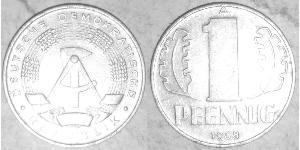 1 Pfennig Deutsche Demokratische Republik (1949-1990) Aluminium 