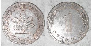 1 Pfennig Alemania Occidental (1949-1990) Bronce 