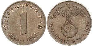 1 Pfennig Alemania nazi (1933-1945) Bronce 