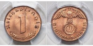 1 Pfennig Alemania nazi (1933-1945) Bronce 