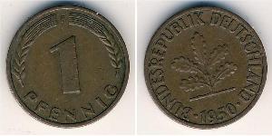 1 Pfennig Geschichte der Bundesrepublik Deutschland (1949-1990) Bronze 