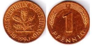 1 Pfennig Germania Ovest (1949-1990) Bronzo 