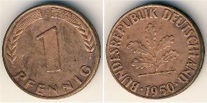 1 Pfennig Germania Ovest (1949-1990) Bronzo 