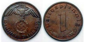 1 Pfennig Germania nazista (1933-1945) Bronzo 