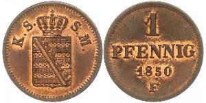 1 Pfennig States of Germany Cobre 