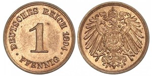 1 Pfennig Germany Copper 