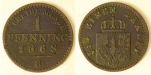 1 Pfennig Kingdom of Prussia (1701-1918) Copper 