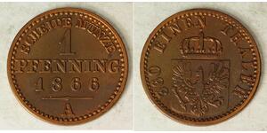 1 Pfennig Kingdom of Prussia (1701-1918) Copper 