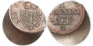 1 Pfennig Kingdom of Prussia (1701-1918) Copper 