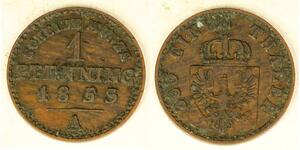 1 Pfennig Kingdom of Prussia (1701-1918) Copper 