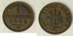 1 Pfennig Kingdom of Prussia (1701-1918) Copper 