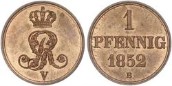 1 Pfennig States of Germany Copper 