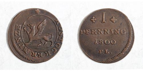 1 Pfennig States of Germany Copper 