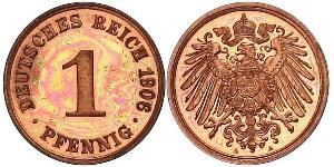 1 Pfennig Allemagne Cuivre 