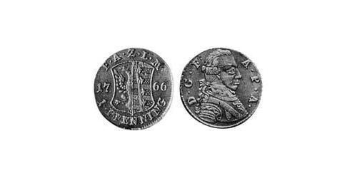 1 Pfennig Anhalt-Zerbst  (1544 - 1796) Cuivre Frederick Augustus, Prince of Anhalt-Zerbst (1734 – 1793)