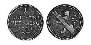 1 Pfennig Prince-Bishopric of Bamberg (1245–1802) Cuivre 