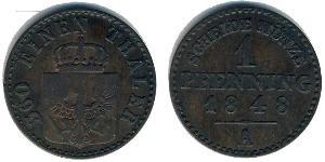 1 Pfennig Royaume de Prusse (1701-1918) Cuivre 