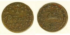 1 Pfennig States of Germany Cuivre 