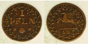 1 Pfennig States of Germany Cuivre 