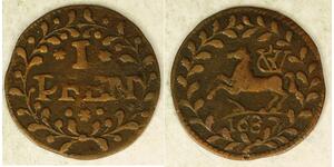 1 Pfennig States of Germany Cuivre 