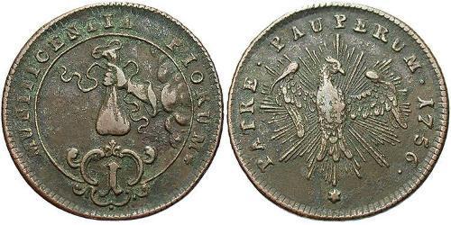 1 Pfennig Ååstenrik Cuivre 