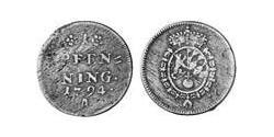 1 Pfennig Électorat de Bavière (1623 - 1806) Cuivre 