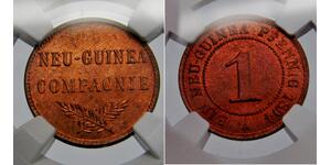 1 Pfennig Deutsches Kaiserreich (1871-1918) / Neuguinea Kupfer 