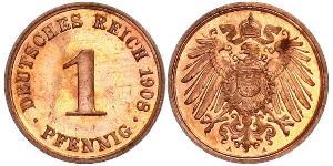 1 Pfennig Deutschland Kupfer 