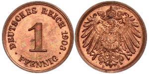 1 Pfennig Deutschland Kupfer 