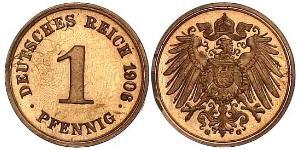 1 Pfennig Deutschland Kupfer 