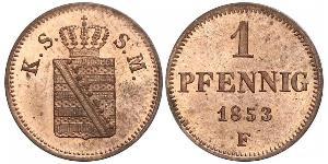 1 Pfennig States of Germany Kupfer 