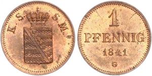 1 Pfennig States of Germany Kupfer 