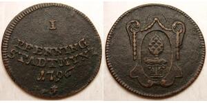 1 Pfennig States of Germany Kupfer 
