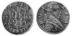 1 Pfennig Anhalt-Zerbst  (1544 - 1796) Rame Federico Augusto di Anhalt-Zerbst(1734 – 1793)