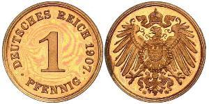1 Pfennig Germania Rame 