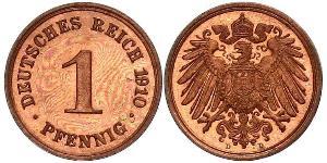 1 Pfennig Germania Rame 
