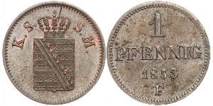 1 Pfennig Stati federali della Germania Rame 