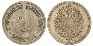 1 Pfennig 德国  
