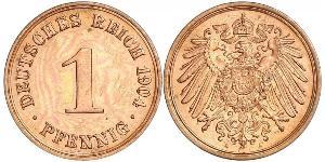 1 Pfennig 德国 銅 