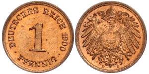 1 Pfennig 德国 銅 