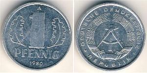 1 Pfennig 東德 (1949 - 1990) 铝 